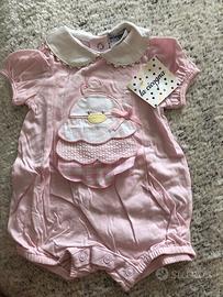 Body rosa "la cicogna"