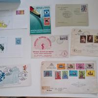 Lotto di cartoline e buste primo giorno.  - Cartol