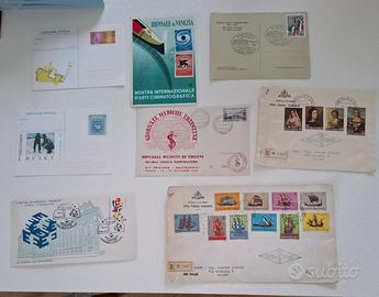 Lotto di cartoline e buste primo giorno.  - Cartol