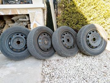 4 cerchi in ferro da 5,5Jx14, 4 fori FORD