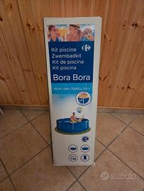 Piscina da esterno con struttura e accessori 2,4mt
