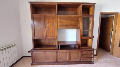 Parete attrezzata legno massello - 290€ trattabili