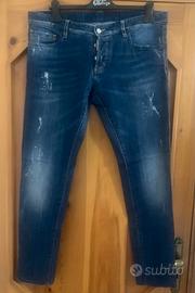 Dsquared jeans uomo blu tg 52
