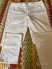 Jeans bianco, Fiorella Rubino skinny taglia 48