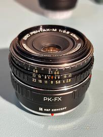 Pentax M 40 f2 SMC con adattatore Fuji X