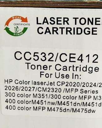 TONER nuovo HP CE412y cc532 Color GIALLO