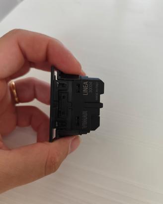 Deviatore assiale Vimar linea nero 