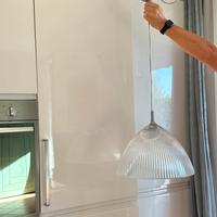Lampadario in vetro di design