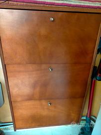 Scarpiera salva spazio legno