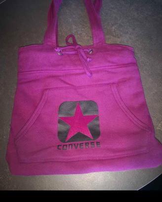 Borsa a spalla CONVERSE tessuto tipo pile