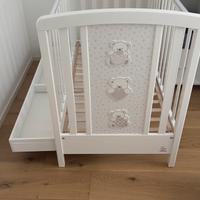 Lettino italbaby 60x120+ materasso giordani