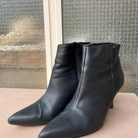 Stivaletti Tacco YKK Neri Donna Made in Italy