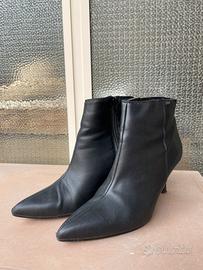 Stivaletti Tacco YKK Neri Donna Made in Italy