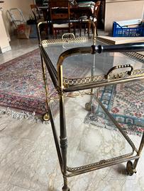 Carrello bar ottone vintage