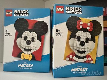 LEGO Brick Sketches Mickey & Minnie 40456+40457