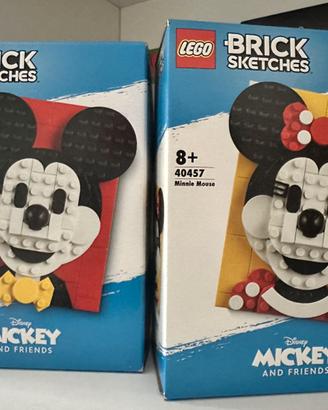 LEGO Brick Sketches Mickey & Minnie 40456+40457
