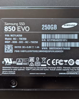 HD Samsung SSD 250GB