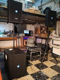 Impianto audio artigianale RCF Evox 1500W