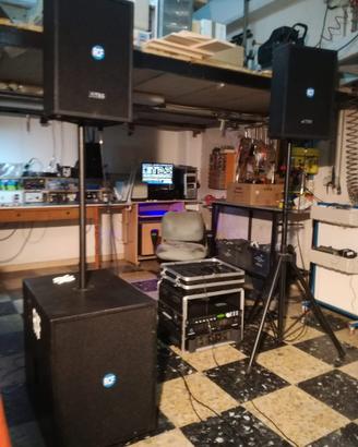 Impianto audio artigianale RCF Evox 1500W