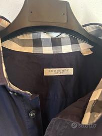 Camicia Burberry blu da uomo taglia XL
