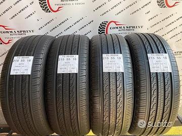 4 pneumatici 215/55 r18 giti estive seminuove