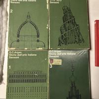 G.C. Argan libri storia dell'arte italiana