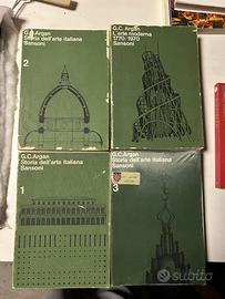 G.C. Argan libri storia dell'arte italiana