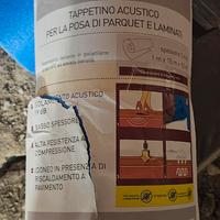 Tappetino acustico per posa di parquet/ pavimenti