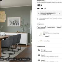 tavolo ikea morbylanga 220 cm x 100 cm