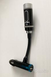 Trasmettitore FM Bluetooth con Vivavoce e batteria