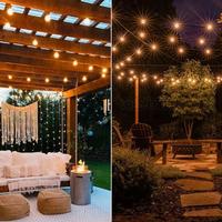 fila luminosa luci da esterno 15 mt