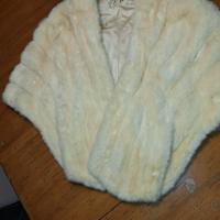 STOLA DI VISONE BIANCO 