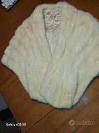 STOLA DI VISONE BIANCO 