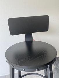 Coppia di sgabelli neri Vasagle