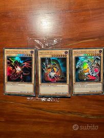 Drago bianco occhi blu mago nero drago nero