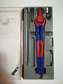 compasso da disegno con punte di ricambio 