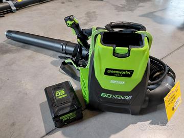 Soffiatore a Spalla Greenworks 60V GD60BPB