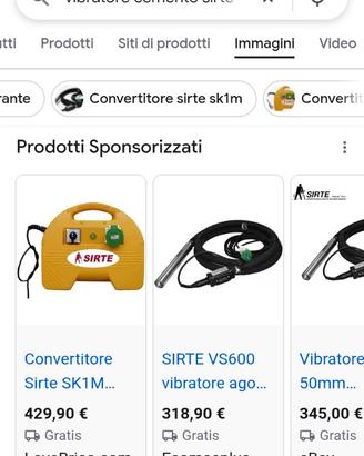 Vibratore cemento