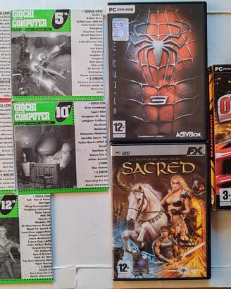 Lotto Giochi PC: Spider-Man 3, Sacred, Overspeed
