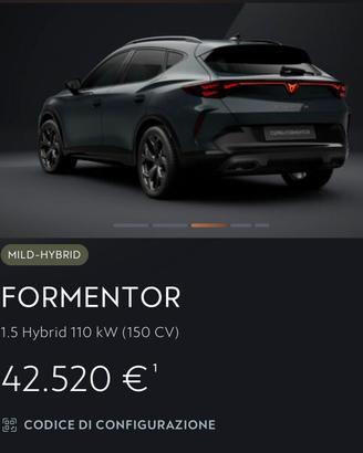 Cupra Formentor 1.5 Hybrid DSG