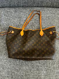Borsa Louis Vuitton Neverfull con ricevuta