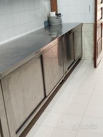 Banconi Acciaio+Lavandini e Cassettiera Ristorante