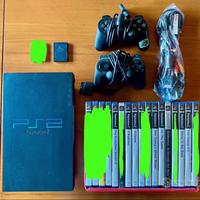 PlayStation 2 con 8 videogiochi e 2 joystick