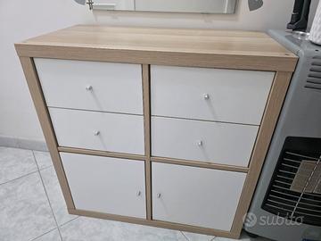 Scaffale kallax ikea 4 cubi