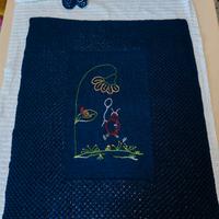 copertina neonata fatta a mano