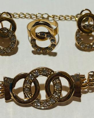 ✨ Set Coordinato – Bracciale + Anello + Orecchini
