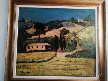 QUADRO OLIO SU TAVOLA DEL MAESTRO PIERO SLONGO