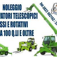 Noleggio sollevatori telescopici fissi e rotativi