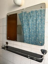 Specchio e mensolina da bagno vintage
