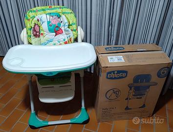 Seggiolone Chicco Polly 2 in 1 con scatola origina